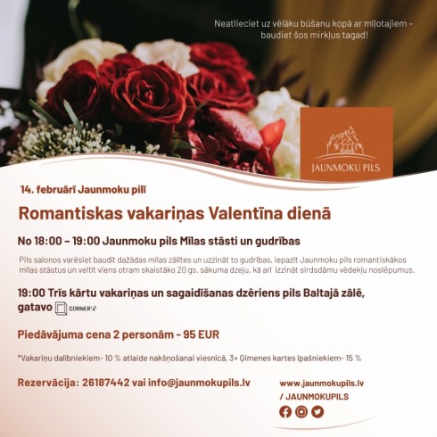 Baudi romantiku Jaunmoku pilī! 