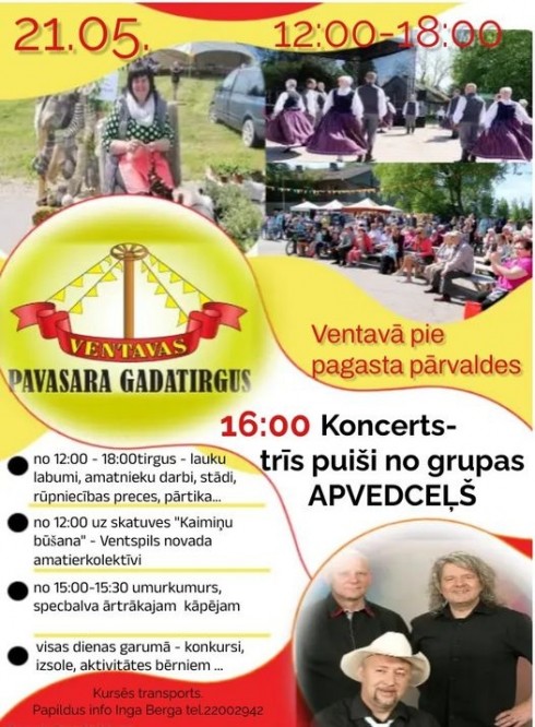  Ventspils novada Ventavā notiks pavasara gadatirgus