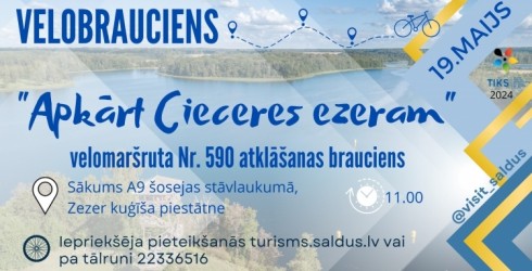 Velomaršruta "Apkārt Cieceres ezeram" atklāšana