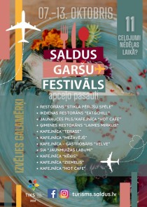 Septītais Saldus garšu festivāls norisināsies no 7. līdz 13. oktobrim