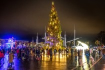  Iedegs Ventspils pilsētas galveno Ziemassvētku egli