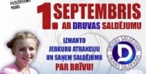 1.SEPTEMBRIS PIEDZĪVOJUMU PARKĀ AR DRUVAS SALDĒJUMU