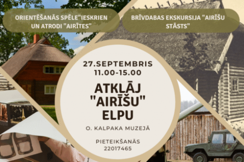 Piedzīvojumu diena Oskara Kalpaka muzejā un piemiņas vietā “Airītes” – 27. septembrī