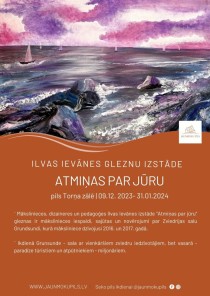Jaunmoku pilī skatāma mākslinieces Ilvas Ievānes gleznu izstāde  “Atmiņas par jūru”