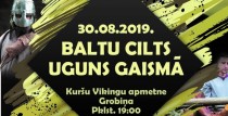 Baltu Cilts Uguns Gaismā