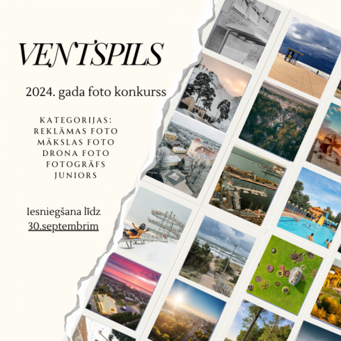 Aicinām piedalīties Ventspils 2024. gada fotoattēlu konkursā