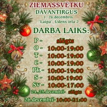 Ziemassvētku DĀVANTIRGUS Kandavā