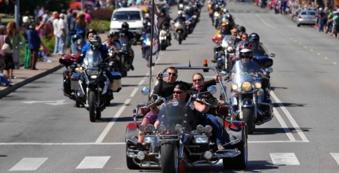 NOTIKS MOTOBRAUCĒJU SALIDOJUMS „KURLAND BIKE MEET 2014”