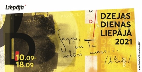 No 10. līdz 18. septembrim Liepājā norisināsies Dzejas dienas