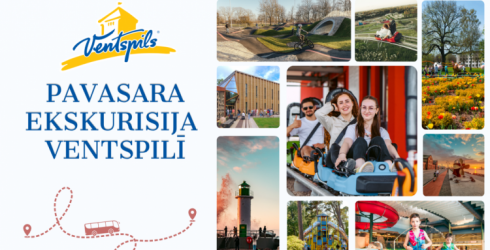 Pavasara ekskursijas skolēnu grupām Ventspilī