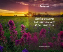 Satiec vasaru Tukuma novadā – ziedos, mūzikā un piedzīvojumos!