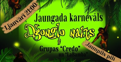 Jaungada karnevāls ”Džungļu nakts” Jaunpils pilī
