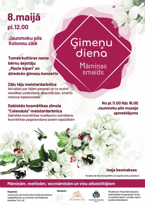 Aicinām uz Ģimeņu dienām Jaunmoku pilī