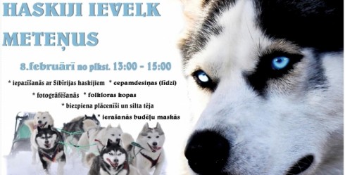 Ventspils Piejūras brīvdabas muzejā kopā ar haskijiem svinēs Meteņus