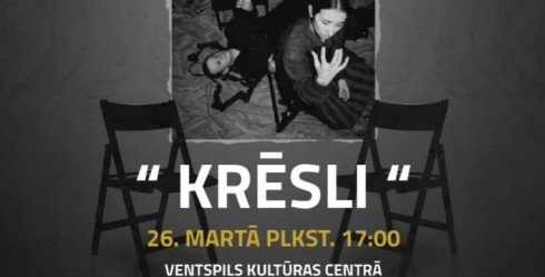 Ventspils teātris pārsteidz ar iestudējuma “Krēsli” restaurāciju