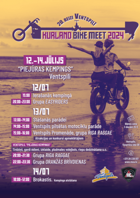 Motobraucēju saiets Kurland Bike Meet 2024
