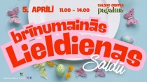 BRĪNUMAINĀS LIELDIENAS SALDŪ 5. aprīlī