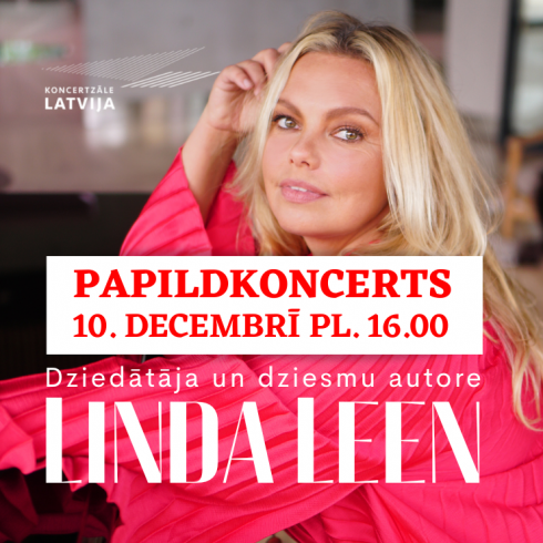 Ventspils | Izsludina Lindas Leen autormūzikas vakara papildkoncertu