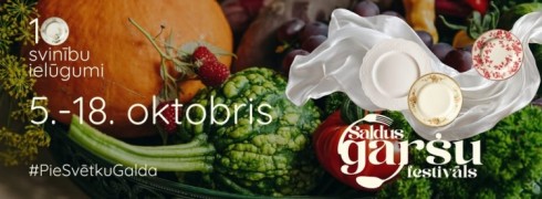 Saldus garšu festivāls 2026 | "Pie svētku galda" | 5.-18. oktobris