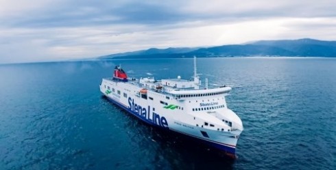 The new ferry Stena Baltica starts running on the ferry route Ventspils - Nynashamn