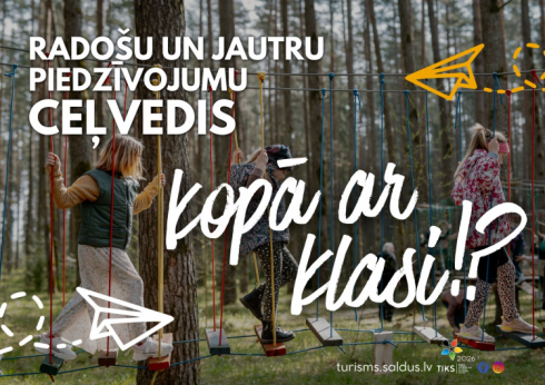 Radošu piedzīvojumu ceļvedis klasēm Saldus novadā