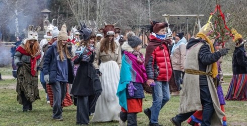 Meteņu svinības Ventspils Piejūras brīvdabas muzejā