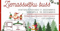 The travelling Christmas Bus is to visit Ventspils and its surroundings